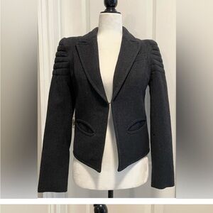 Smythe Dark Grey Moto Blazer